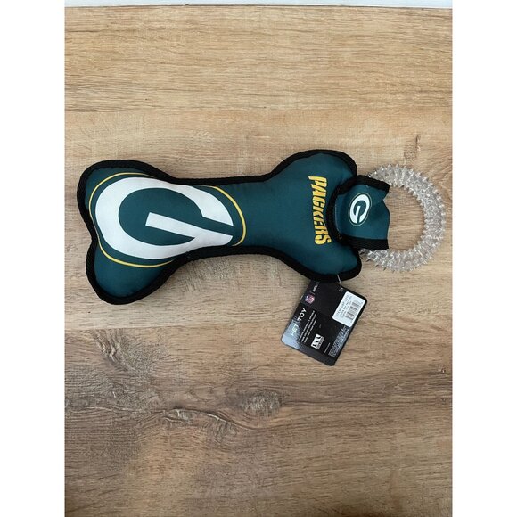 NWT Green Bay Packers Dental Tug Toy For Pets - Picture 1 of 4